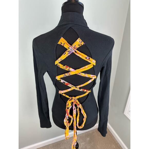 NWOT Free People Straps In The Back in Black size SML - Picture 4 of 8